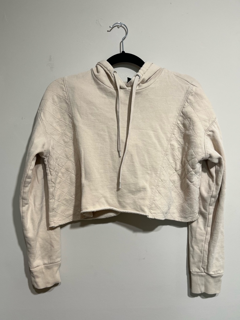 wild fable Cream Cropped Hoodie